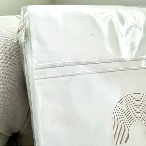 🩷 Frette At Home King duvet cover white EMBROIDERED percale stitch